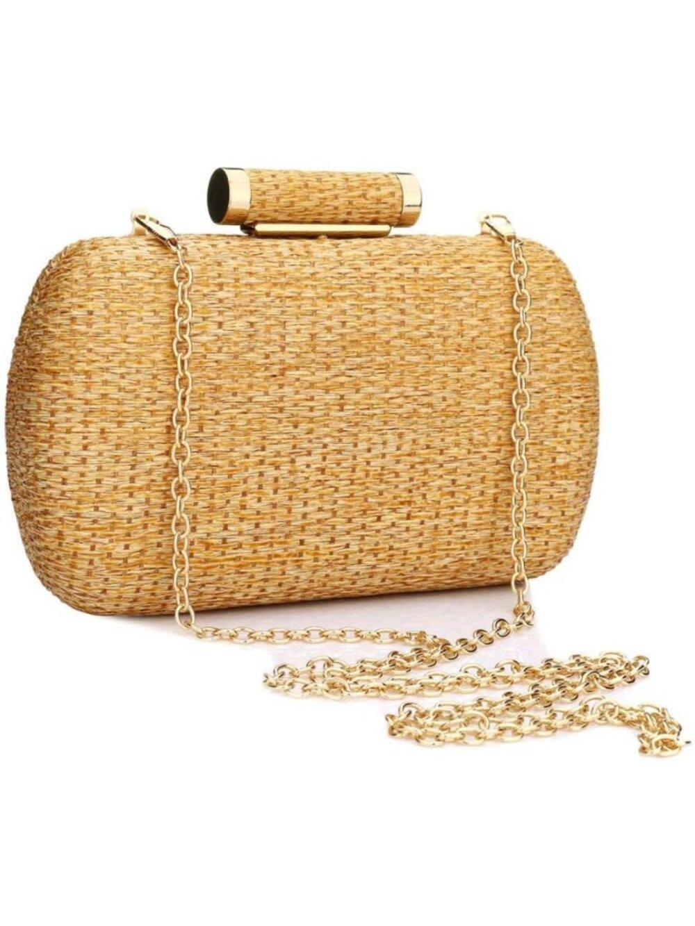 Handwoven Straw Clutch Purse for Women | Summer Beach Bag & Evening Handbag